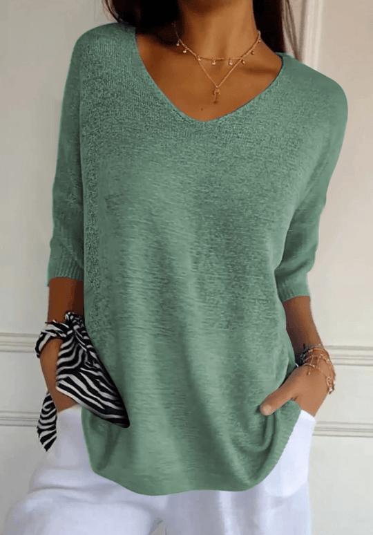 Sophia | Elegant Knitted Shirt