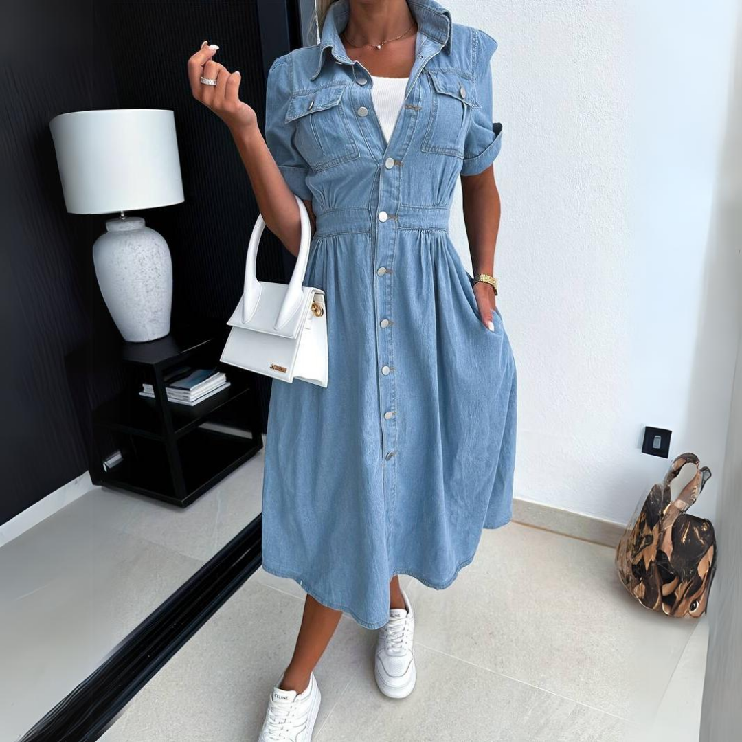 Loïs | Midi Dress Denim