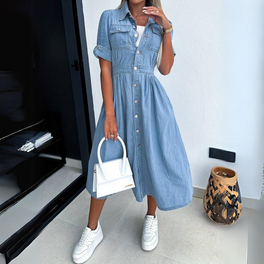 Loïs | Midi Dress Denim