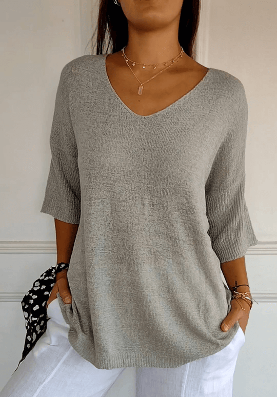 Sophia | Elegant Knitted Shirt