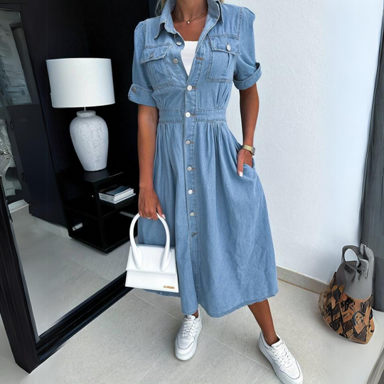 Loïs | Midi Dress Denim