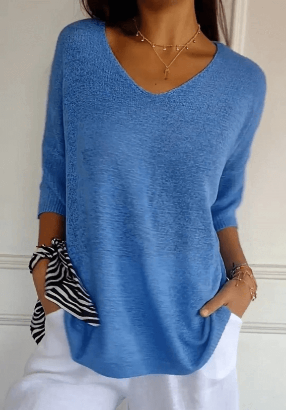 Sophia | Elegant Knitted Shirt