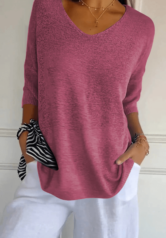 Sophia | Elegant Knitted Shirt