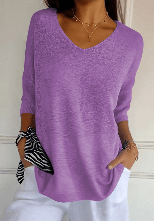 Sophia | Elegant Knitted Shirt