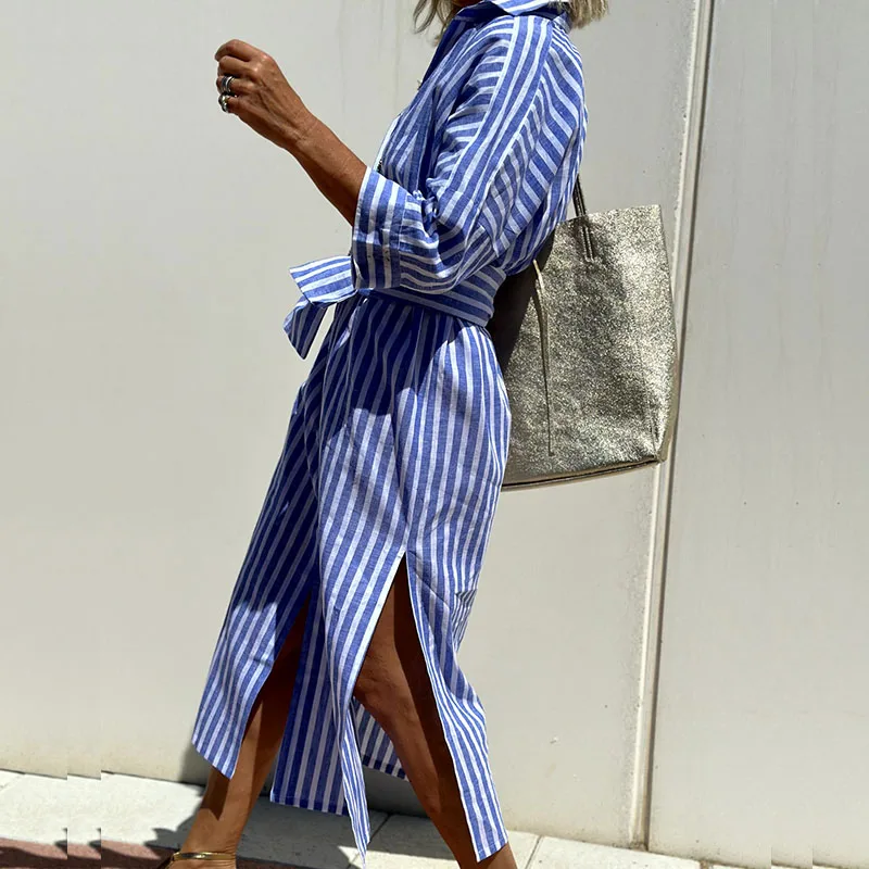 Sofi | Striped Blouse Dress