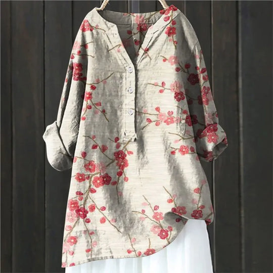 Zaar | Chic Blouse with Floral Accents