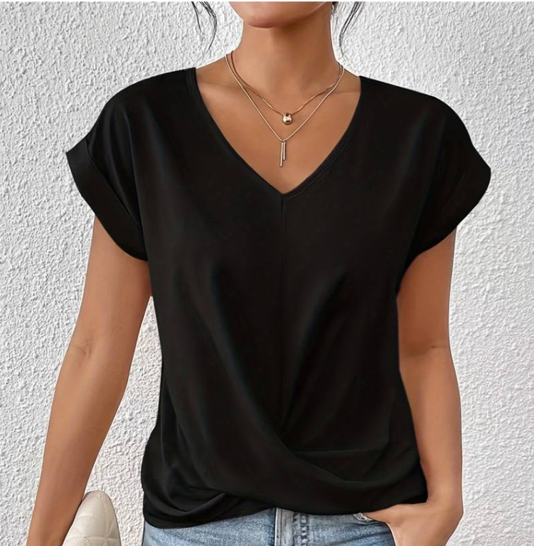 Lisan | V-Neck T-Shirt Summer & Classy