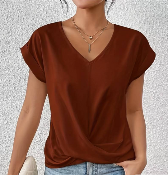 Lisan | V-Neck T-Shirt Summer & Classy