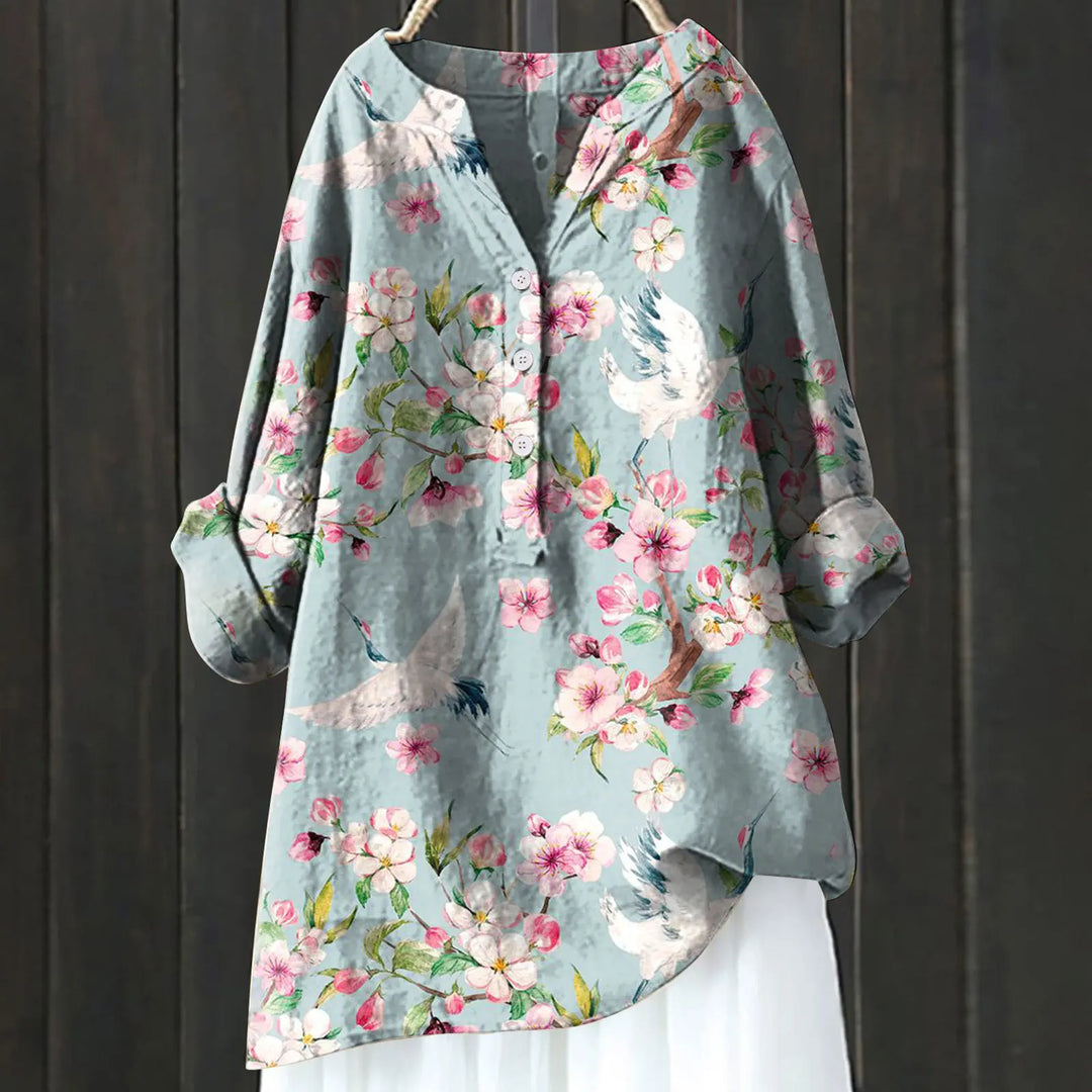 Zaar | Chic Blouse with Floral Accents