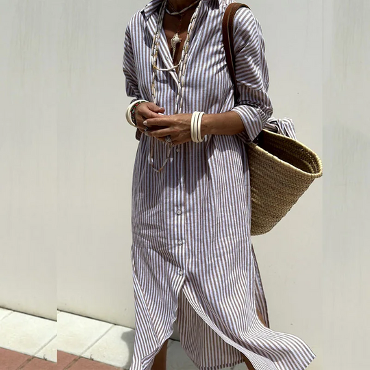 Sofi | Striped Blouse Dress