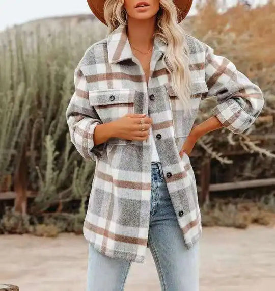 Mae | Trendy Plaid Shirt