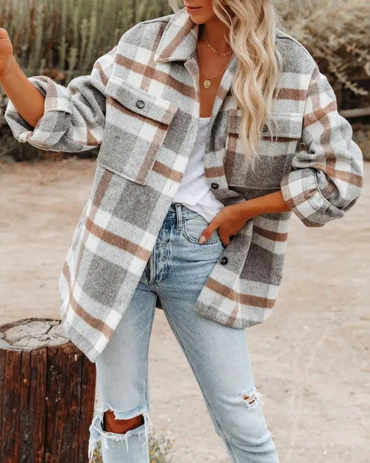 Mae | Trendy Plaid Shirt