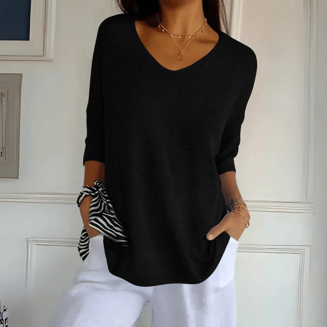 Laurine | Elegant Knitted Shirt