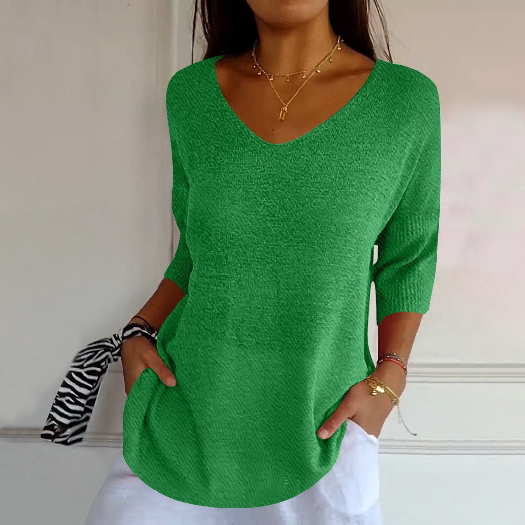 Laurine | Elegant Knitted Shirt