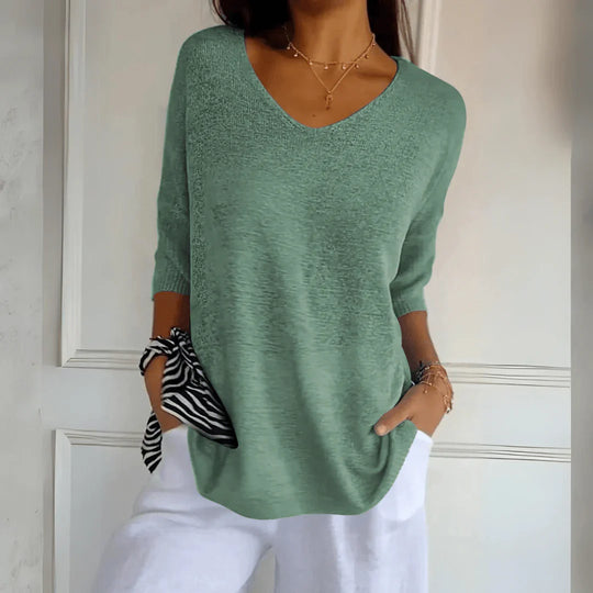 Laurine | Elegant Knitted Shirt